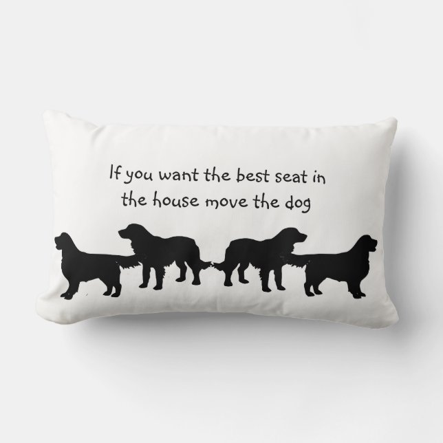 Humor Best Seat in house Dog Pet Animal Kussen (Voorkant)