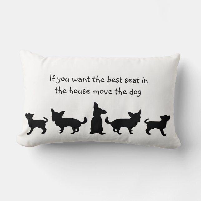 Humor Best Seat in house Dog Pet Animal Kussen (Voorkant)
