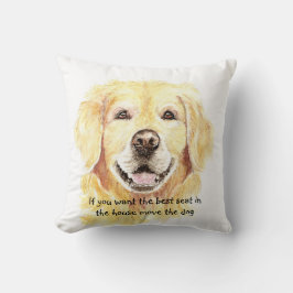 Humor Beste stoel in huis Hond Huisdier Dier Kussen