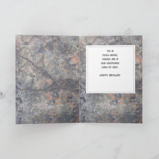 Humor Birthday, Masculine, olifant, stevige vent Kaart (Binnen)