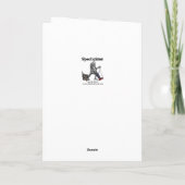 Humor blanco Wenskaart van de eigenaar van Aquariu Kaart (Achterkant)