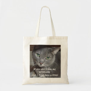 Humor blauw grijs vlieghoogte tote bag