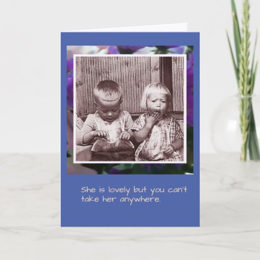  humor Blueberry kinder Card Kaart (Voorkant)