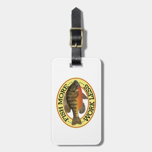 Humor Bluegill Vist Bagagelabel (Voorkant verticaal)