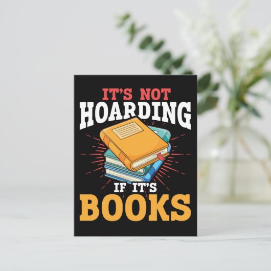 Humor Boeklezer Funny Bookworm Joke Briefkaart (Staand voorkant)