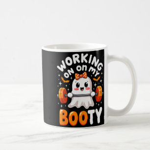 Humor Boo Werkt Aan Mijn Kont Gym Fitness Hallowee Koffiemok