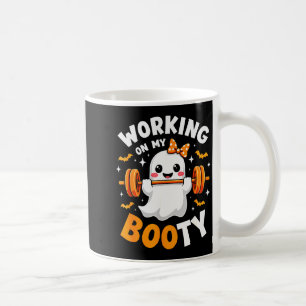 Humor Boo Werkt Aan Mijn Kont Gym Fitness Hallowee Koffiemok