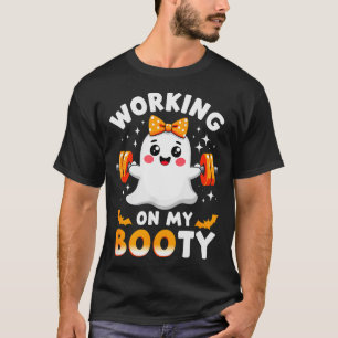 Humor Boo Werkt Aan Mijn Kont Gym Fitness Hallowee T-shirt