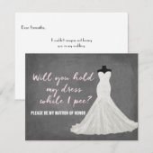 Humor Bride | Bridesmaid Kaart (Voorkant / Achterkant)