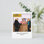 Humor Briefkaart voor huwelijk (Staand voorkant)