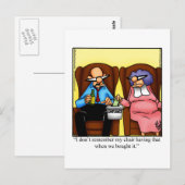 Humor Briefkaart voor huwelijk (Voorkant / Achterkant)