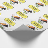 Humor Cartoon luchtverkeersleiding Cadeaupapier (Hoek)