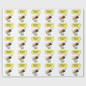 Humor Cartoon luchtverkeersleiding Cadeaupapier (Vlak)