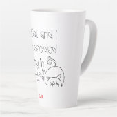 Humor Cat Lover Pardon Quote Cute Name Latte Mok (Rechterhoek)