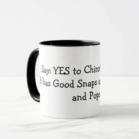 Humor Chiropractor Mok (Voorkant links)