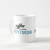 humor citeert mok koffie over alles (Voorkant links)