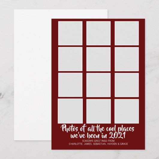 Humor Corona Virus 2021 Kerstmis Feestdagenkaart (Voorkant / Achterkant)