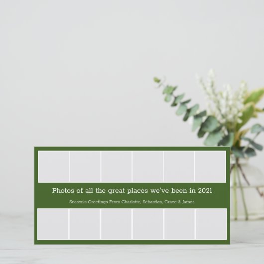 Humor Corona Virus 2021 Kerstmis Feestdagenkaart (Staand voorkant)