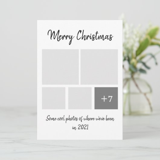 Humor Corona Virus 2021 Kerstmis Feestdagenkaart (Staand voorkant)