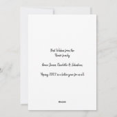 Humor Corona Virus 2021 Kerstmis Feestdagenkaart (Achterkant)