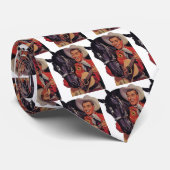 Humor, Cowboy die muziek zingt op zijn paard Stropdas (Opgerold)