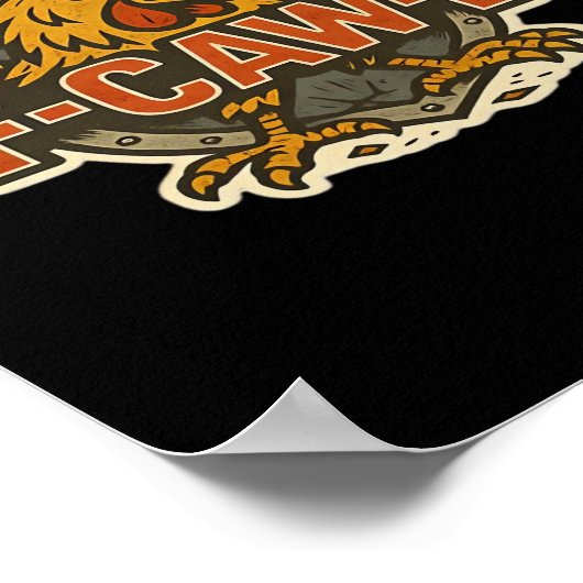 Humor Crow Funny Gothic F-Caw-F Poster (Hoek)