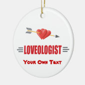Humor Cupid Love Keramisch Ornament (Links)