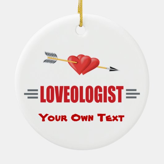 Humor Cupid Love Keramisch Ornament (Achterkant)