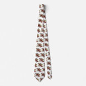  Humor Cute Dalmatian Puppy Dogs Fire Truck Stropdas (Voorkant)