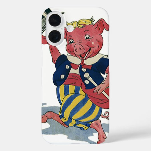 Humor, Cute Happy Dansende Pig Dances Case-Mate iPhone Case (Achterkant)