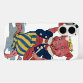 Humor, Cute Happy Dansende Pig Dances Case-Mate iPhone Case (Achterkant (horizontaal))