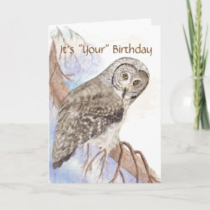 Humor, Cute Owl "Geef een Woot"-betaalkaart Kaart