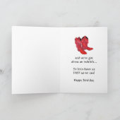 Humor dansende verjaardagskaart kaart (Binnen)