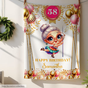 Humor deken voor oma aangepaste naam