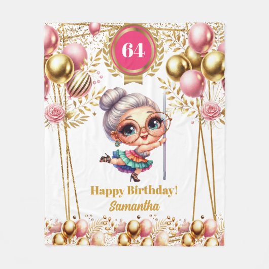 Humor deken voor oma aangepaste naam (Voorkant)