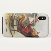 Humor, drager in Rocking-stoel Een boek lezen Case-Mate iPhone Case (Achterkant (horizontaal))