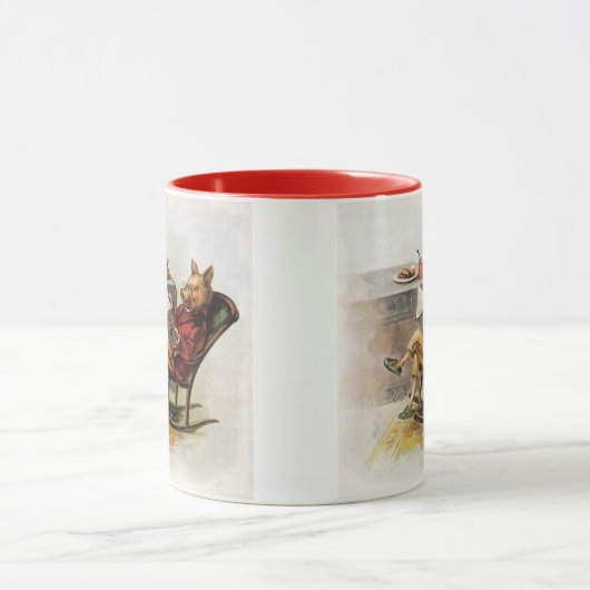  Humor, drager in Rocking-stoel Een boek lezen Mok (Midden)