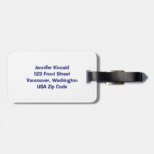 Humor eekhoorn bagagelabel (Achterkant horizontaal)