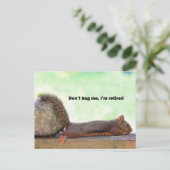 Humor eekhoorn briefkaart (Staand voorkant)