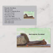 Humor eekhoorn visitekaartje (Voorkant / Achterkant)