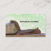 Humor eekhoorn visitekaartje (Achterkant)