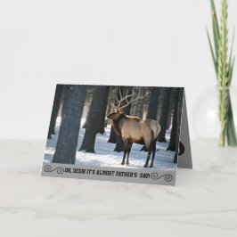 Humor Elk foto-Vaderdag Kaart