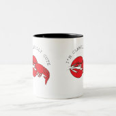 Humor en eigenzinnige kreeft tweekleurige koffiemok (Center)