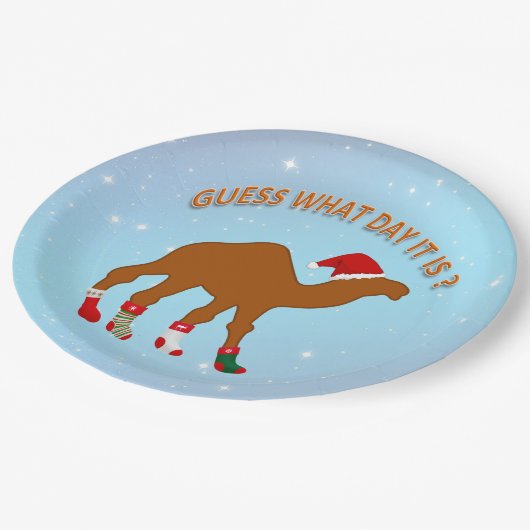 Humor en Fun Funny Kerstmis Papieren Bordje (Gekanteld)
