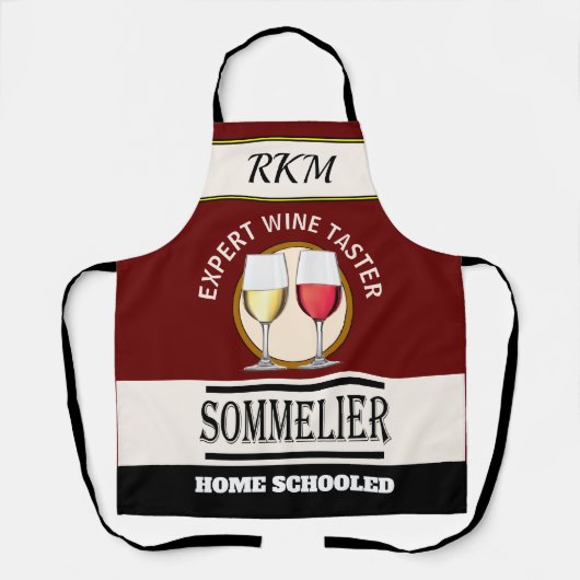 Humor Expert WINE Taster All-Over Print Schort (Voorkant)