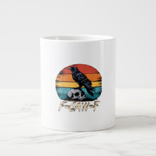 Humor F-Caw-F Gotische Grappige Kraai Essentiële R Grote Koffiekop