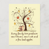 Humor Familiestructuur Briefkaart (Voorkant)