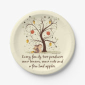 Humor Familiestructuur Papieren Bordje (Voorkant)