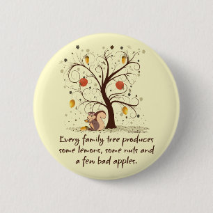 Humor Familiestructuur Ronde Button 5,7 Cm