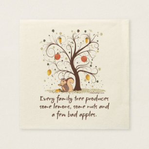 Humor Familiestructuur Servetten